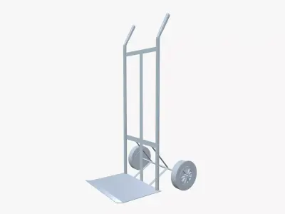 Two wheeler hand truck Low-poly 3D model