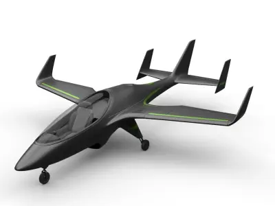 sci-fi light aircraft 3D model
