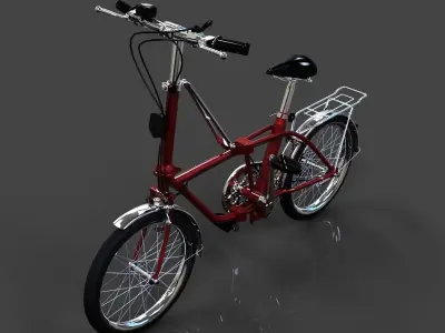 Folding bike Free 3D model