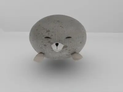 leopard seal pillow Free 3D model