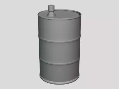 Oil Can - Geometry Only No Textures No Materials 3D model