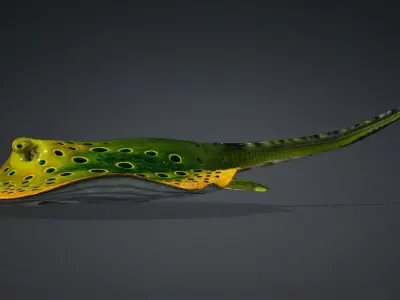 Ray Fish A2 Free low-poly 3D model