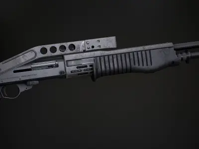 FRANCHI SPAS12 Low-poly 3D model