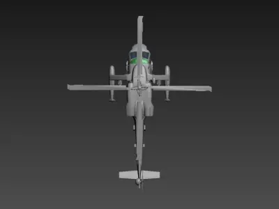 a 3D model of a helicopter 3D model