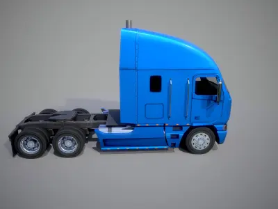 American Truck 10 and upgrades - Mobile Asset Low-poly 3D model Low-poly 3D model