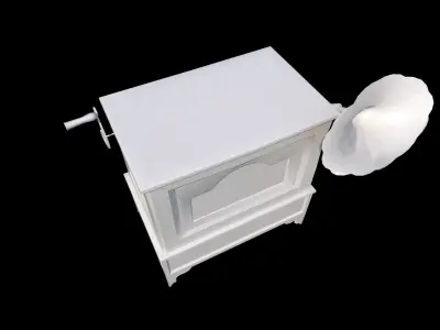 Gramophone cabinet Low-poly 3D model