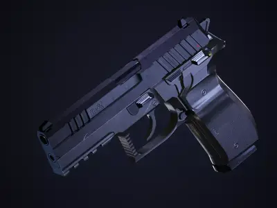 Arex Zero 1 Pistol Low-poly 3D model