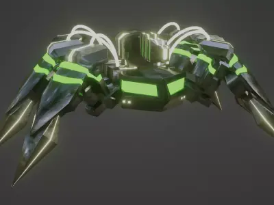 Denis elka46464646gmail com Spider Robot  Free 3D model