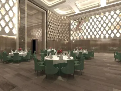 Banquet Hall 3D model