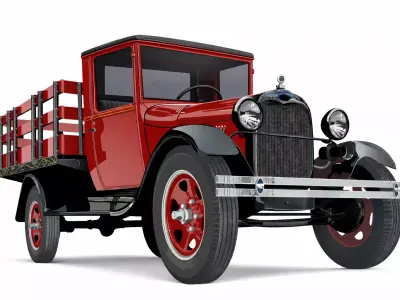 Vintage Farm Pickup Truck 3D Printable Vehicle Model 3D print model