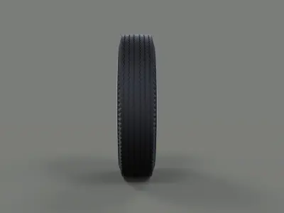 Wheel from retro car 3D model