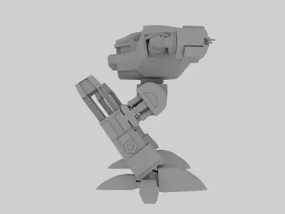robot Low-poly 3D model 25
