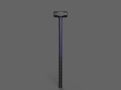 PBR Sledge Hammer V2a Low-poly 3D model