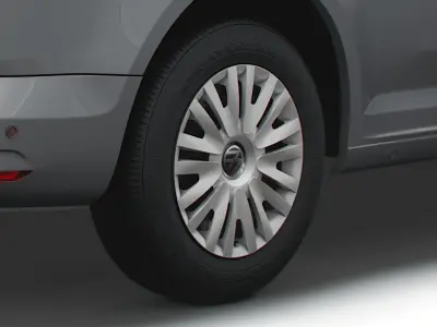 Volkswagen Caddy Trendline 2020 wheel 3D model