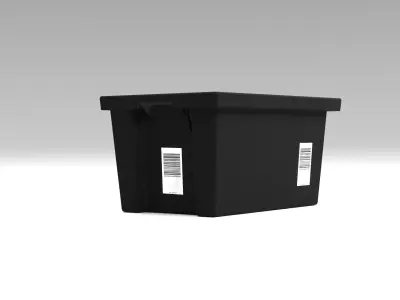 Amazon Style Industrial Crate  tote 3D Model Low-poly 3D model