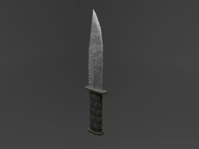 Military knife Free low-poly 3D model