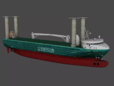 General Cargo E SHIP 1 3D model Low-poly 3D model