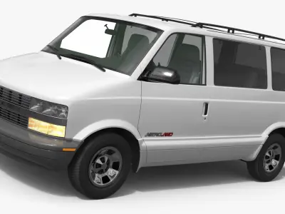 Chevrolet Astro Passenger Van AWD White 3D model