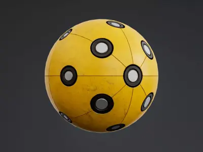 Sci-Fi Explosive Detonation Device Low-poly 3D model