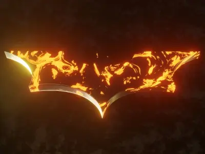 Batman Symbol 3D 3D model