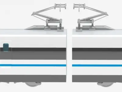 Bullet train 3D model