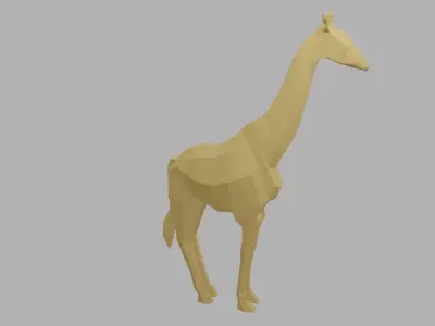 Low Poly Giraffe 3D model buy