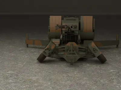 Sky guard  Oerlikon 35 mm 3D model