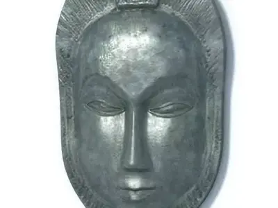 Antique African Tribal Mask 3D model