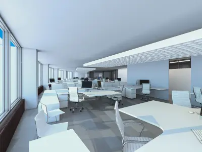 Office Interior 02 Low-poly 3D model