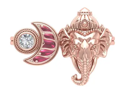 Ganesh Ring  3D print model