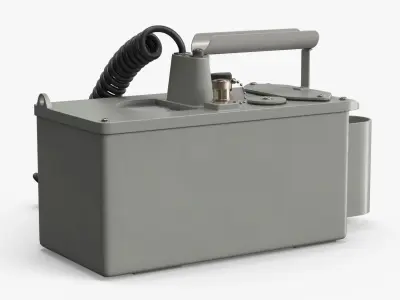 Military Radiac Set With External Probe 3D model