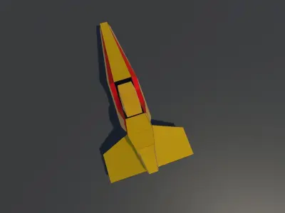 Space Ship - Game Ready 3D model