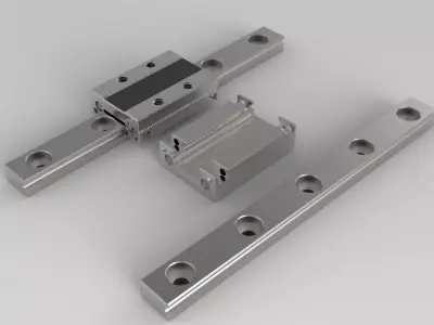 Linear Bearing case Free 3D model