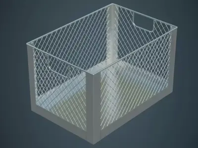 Crate 2A Low-poly 3D model