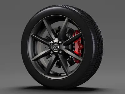 Mazda MX 5 Maita wheel 2017 3D model