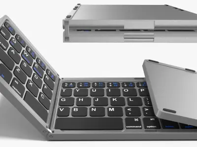 Wireless Folding Bluetooth Keyboard 3D model