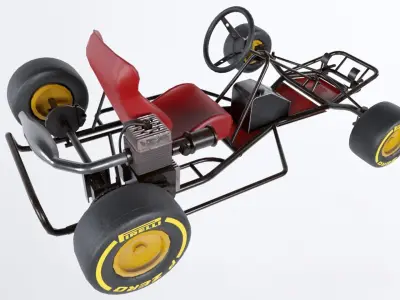 Go Kart Low-poly 3D model by Studio-Lab