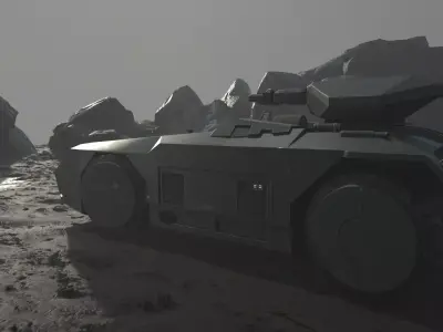 M577 APC Low-poly 3D model
