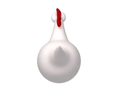 Chicken Cartoon 3D model