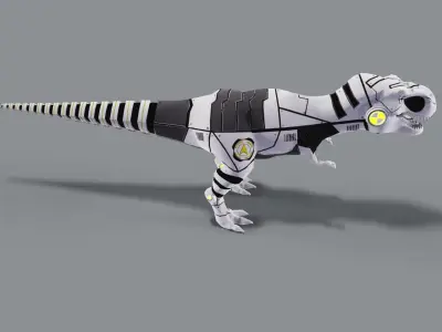 Dinosaur Robot Low-poly 3D model buy