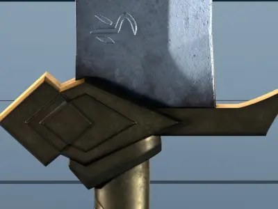 Sword 1 PBR 3D model