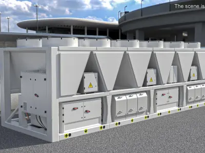 Industrial Air Conditioning Unit 3D model