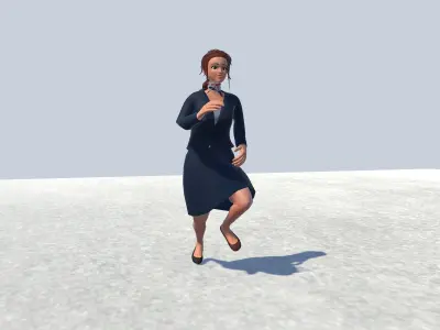 air hosts Rigged  3D model