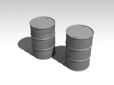 200 LTS OIL BARRELS H0 SCALE TWO TYPES Free 3D print model