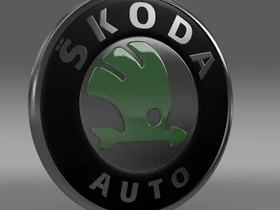 Scoda old logo 3D model