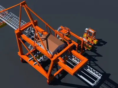 Cargo Crane Collection 3D model