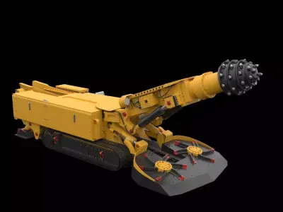 RoadheaderEBZ160 mining machine 3D model