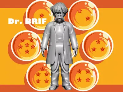 DR BRIEF- DRAGONBALL - SPLIT PART 3D print model