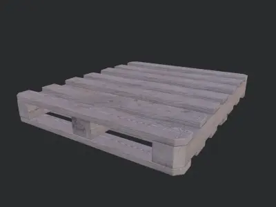 Euro Pallet 02 Low-poly 3D model