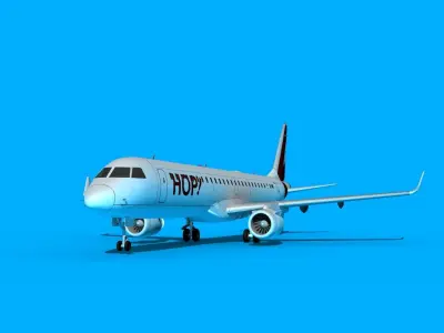 Embraer Emb-190 Air France HOP 2 3D model